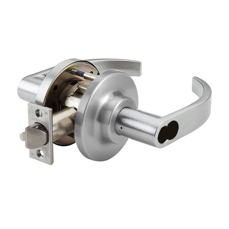 Dorma Grade 1 Cylindrical Lock, 53-Entry, LC-Lever, Satin Chrome, 2-3/4 Inch Backset, SFIC Less C853-J-LCE-626